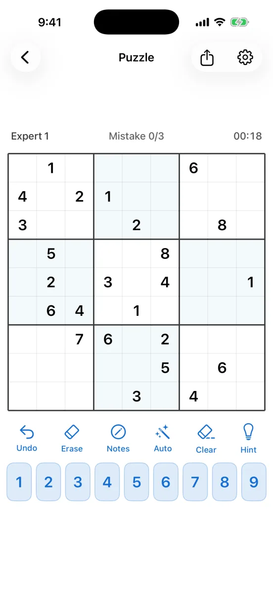 SudoKu Master game screen